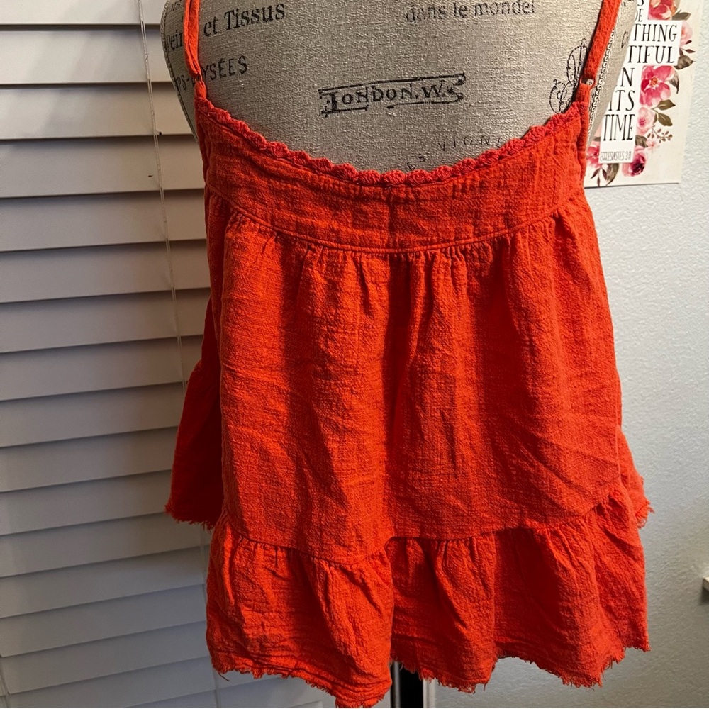 Aerie Vibrant Orange Camisole Top size XL - Picture 3 of 4